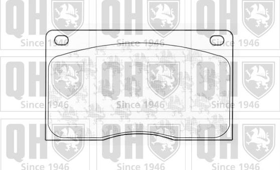 Quinton Hazell BP164 - Kit de plaquettes de frein, frein à disque cwaw.fr