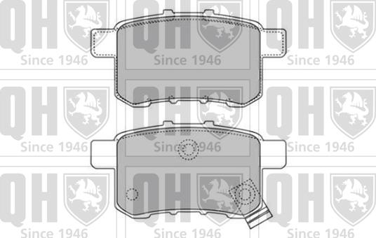 Quinton Hazell BP1659 - Kit de plaquettes de frein, frein à disque cwaw.fr