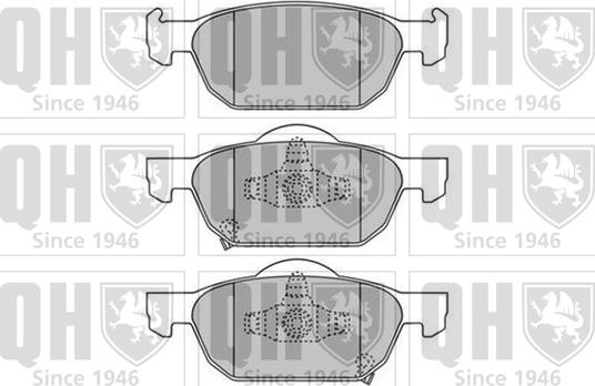 Quinton Hazell BP1658 - Kit de plaquettes de frein, frein à disque cwaw.fr