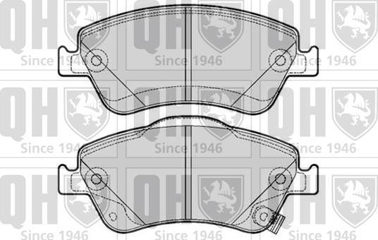 Quinton Hazell BP1652 - Kit de plaquettes de frein, frein à disque cwaw.fr