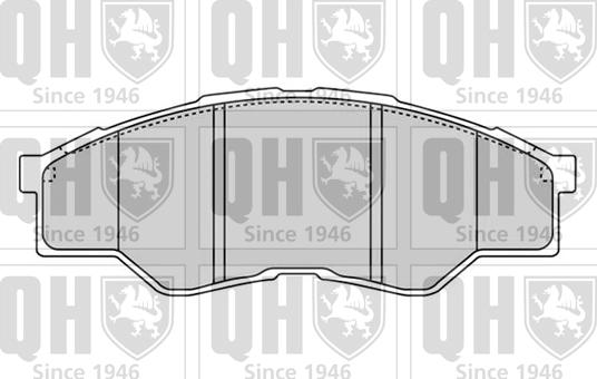 Quinton Hazell BP1604 - Kit de plaquettes de frein, frein à disque cwaw.fr