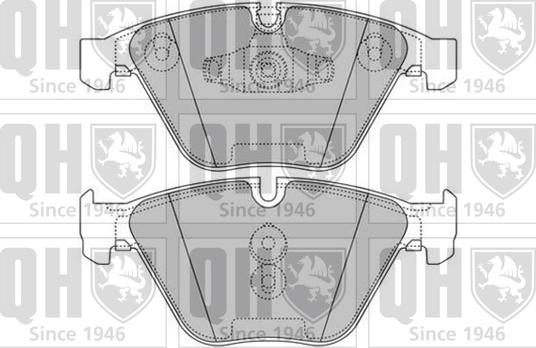 Quinton Hazell BP1605 - Kit de plaquettes de frein, frein à disque cwaw.fr