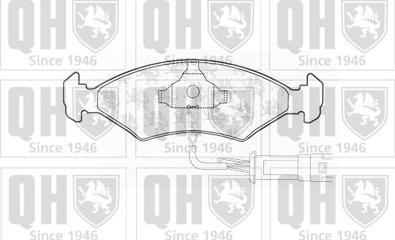 Quinton Hazell BP160 - Kit de plaquettes de frein, frein à disque cwaw.fr