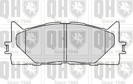 Quinton Hazell BP1611 - Kit de plaquettes de frein, frein à disque cwaw.fr