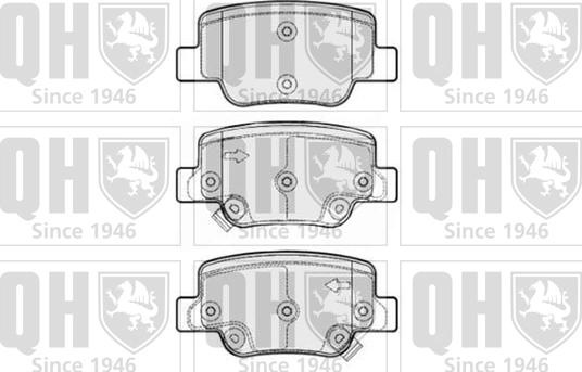 Quinton Hazell BP1684 - Kit de plaquettes de frein, frein à disque cwaw.fr