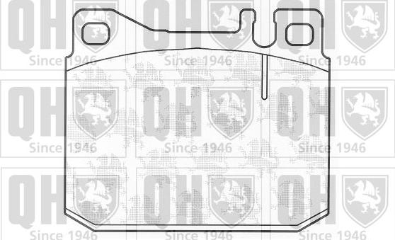 Quinton Hazell BP168 - Kit de plaquettes de frein, frein à disque cwaw.fr