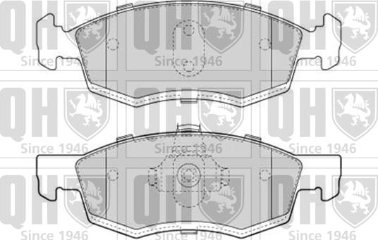 Quinton Hazell BP1639 - Kit de plaquettes de frein, frein à disque cwaw.fr