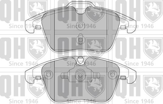 Quinton Hazell BP1629 - Kit de plaquettes de frein, frein à disque cwaw.fr