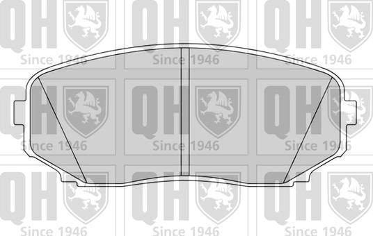 Quinton Hazell BP1626 - Kit de plaquettes de frein, frein à disque cwaw.fr