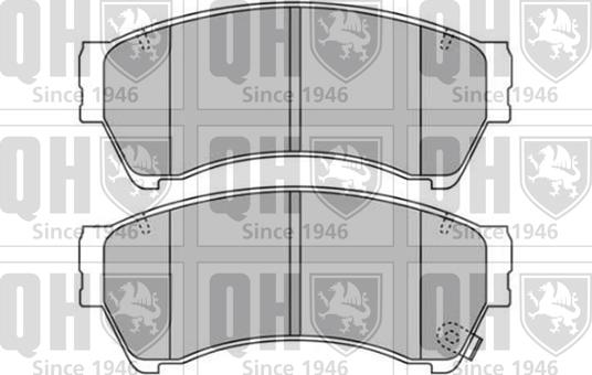 Quinton Hazell BP1671 - Kit de plaquettes de frein, frein à disque cwaw.fr