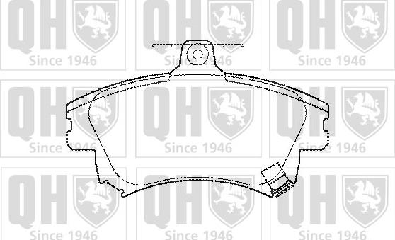 Quinton Hazell BP1099 - Kit de plaquettes de frein, frein à disque cwaw.fr