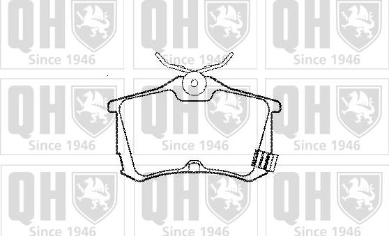 Quinton Hazell BP1093 - Kit de plaquettes de frein, frein à disque cwaw.fr