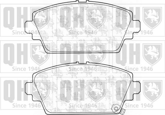 Quinton Hazell BP1092 - Kit de plaquettes de frein, frein à disque cwaw.fr