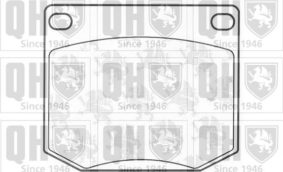 Quinton Hazell BP109 - Kit de plaquettes de frein, frein à disque cwaw.fr