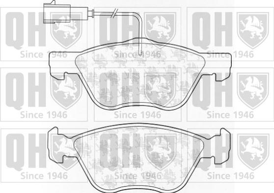 Quinton Hazell BP1048 - Kit de plaquettes de frein, frein à disque cwaw.fr