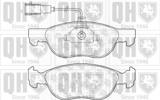 Quinton Hazell BP1047 - Kit de plaquettes de frein, frein à disque cwaw.fr