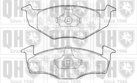 Quinton Hazell BP1056 - Kit de plaquettes de frein, frein à disque cwaw.fr