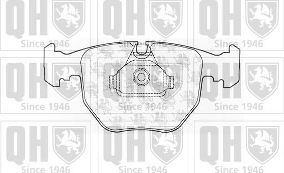 Quinton Hazell BP1052 - Kit de plaquettes de frein, frein à disque cwaw.fr