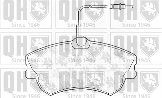 Quinton Hazell BP1065 - Kit de plaquettes de frein, frein à disque cwaw.fr