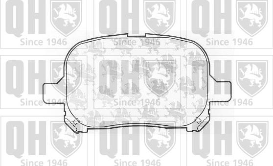 Quinton Hazell BP1060 - Kit de plaquettes de frein, frein à disque cwaw.fr