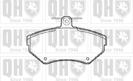 Quinton Hazell BP1063 - Kit de plaquettes de frein, frein à disque cwaw.fr