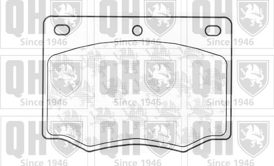 Quinton Hazell BP106 - Kit de plaquettes de frein, frein à disque cwaw.fr