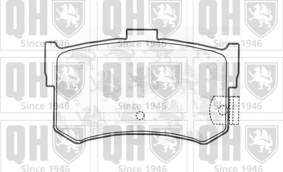 Quinton Hazell BP1006 - Kit de plaquettes de frein, frein à disque cwaw.fr