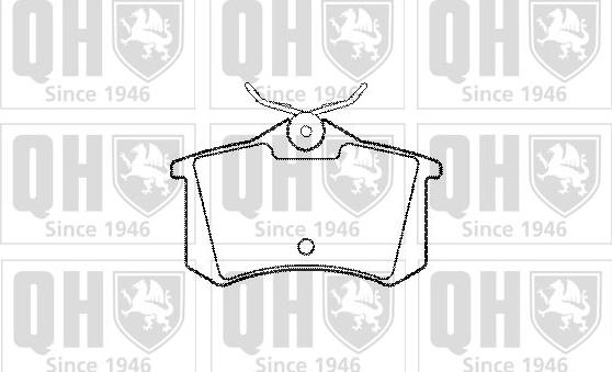 Quinton Hazell BP1008 - Kit de plaquettes de frein, frein à disque cwaw.fr