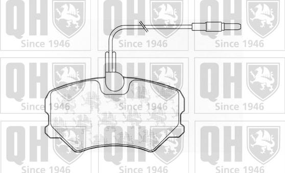 Quinton Hazell BP1007 - Kit de plaquettes de frein, frein à disque cwaw.fr