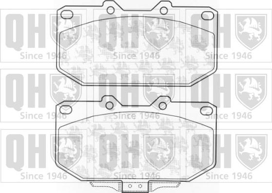 Quinton Hazell BP1016 - Kit de plaquettes de frein, frein à disque cwaw.fr