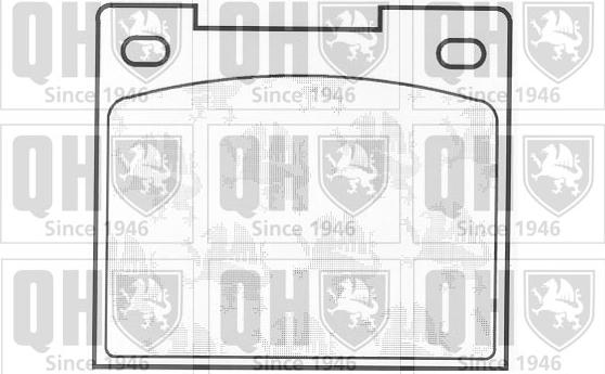 Quinton Hazell BP101 - Kit de plaquettes de frein, frein à disque cwaw.fr
