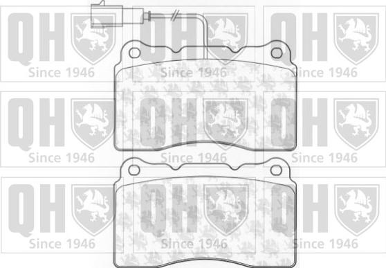 Quinton Hazell BP1080 - Kit de plaquettes de frein, frein à disque cwaw.fr