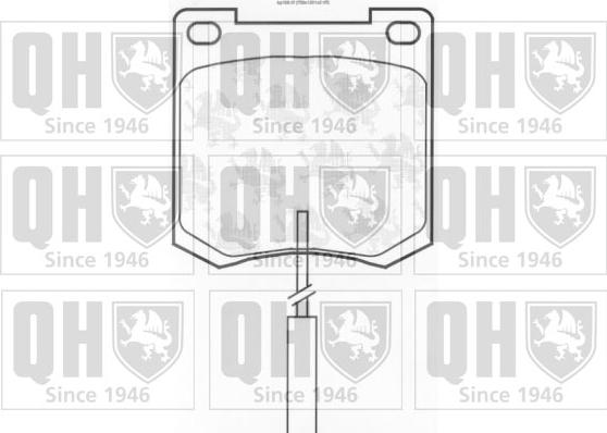 Quinton Hazell BP108 - Kit de plaquettes de frein, frein à disque cwaw.fr