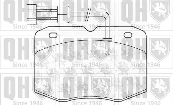 Quinton Hazell BP1030 - Kit de plaquettes de frein, frein à disque cwaw.fr