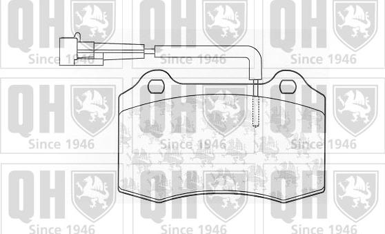 Quinton Hazell BP1028 - Kit de plaquettes de frein, frein à disque cwaw.fr