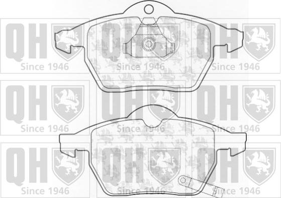 Quinton Hazell BP1023 - Kit de plaquettes de frein, frein à disque cwaw.fr