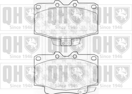 Quinton Hazell BP1027 - Kit de plaquettes de frein, frein à disque cwaw.fr