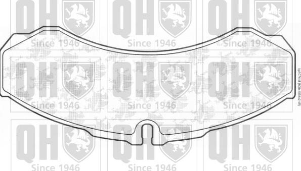 Quinton Hazell BP1074 - Kit de plaquettes de frein, frein à disque cwaw.fr
