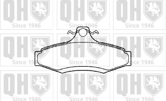 Quinton Hazell BP1070 - Kit de plaquettes de frein, frein à disque cwaw.fr