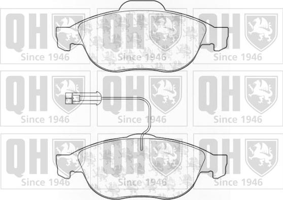 Quinton Hazell BP1078 - Kit de plaquettes de frein, frein à disque cwaw.fr