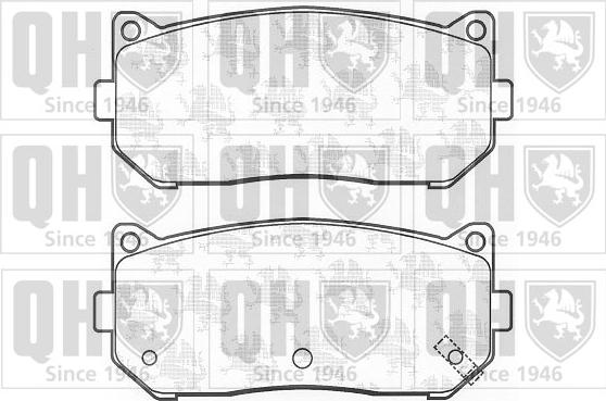 Quinton Hazell BP1072 - Kit de plaquettes de frein, frein à disque cwaw.fr