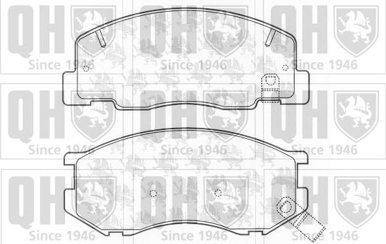 Quinton Hazell BP1195 - Kit de plaquettes de frein, frein à disque cwaw.fr