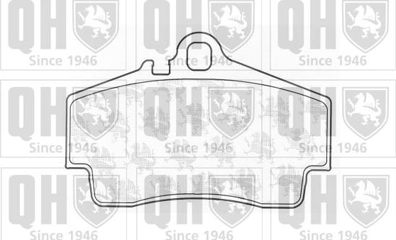 Quinton Hazell BP1190 - Kit de plaquettes de frein, frein à disque cwaw.fr