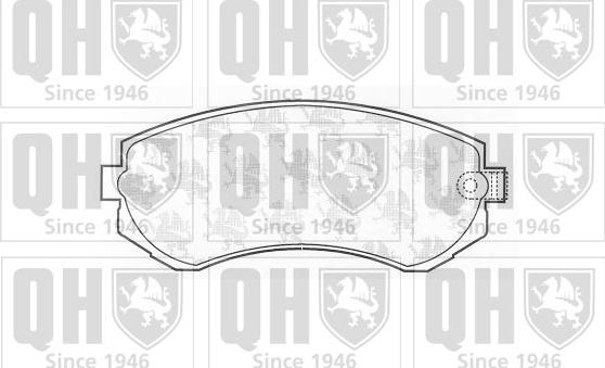 Quinton Hazell BP1191 - Kit de plaquettes de frein, frein à disque cwaw.fr