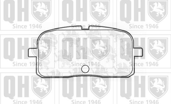Quinton Hazell BP1197 - Kit de plaquettes de frein, frein à disque cwaw.fr