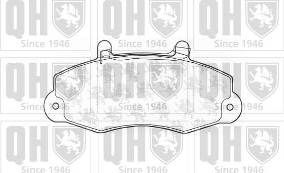 Quinton Hazell BP1144 - Kit de plaquettes de frein, frein à disque cwaw.fr