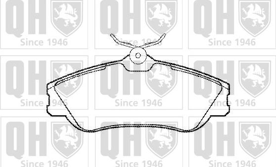 Quinton Hazell BP1145 - Kit de plaquettes de frein, frein à disque cwaw.fr