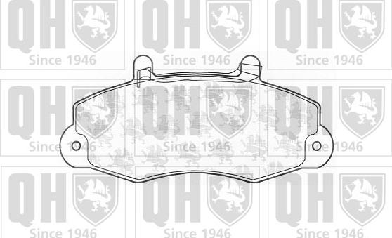 Quinton Hazell BP1143 - Kit de plaquettes de frein, frein à disque cwaw.fr