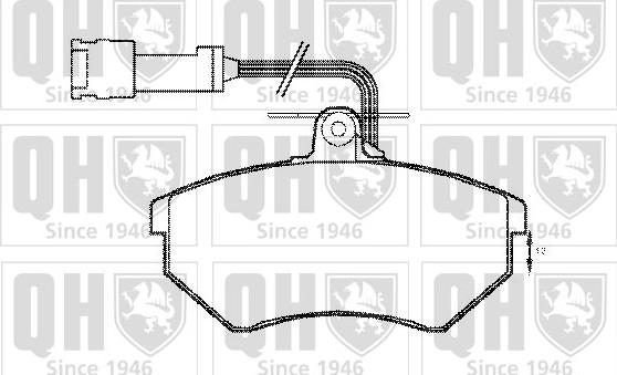 Quinton Hazell BP1159 - Kit de plaquettes de frein, frein à disque cwaw.fr