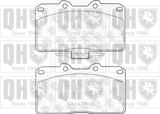 Quinton Hazell BP1162 - Kit de plaquettes de frein, frein à disque cwaw.fr